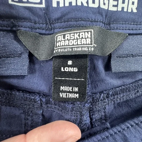 Alaskan Hardgear Pants Womens 8 Long Blue Free Reign Cargo Stretch Workwear - Picture 8 of 15